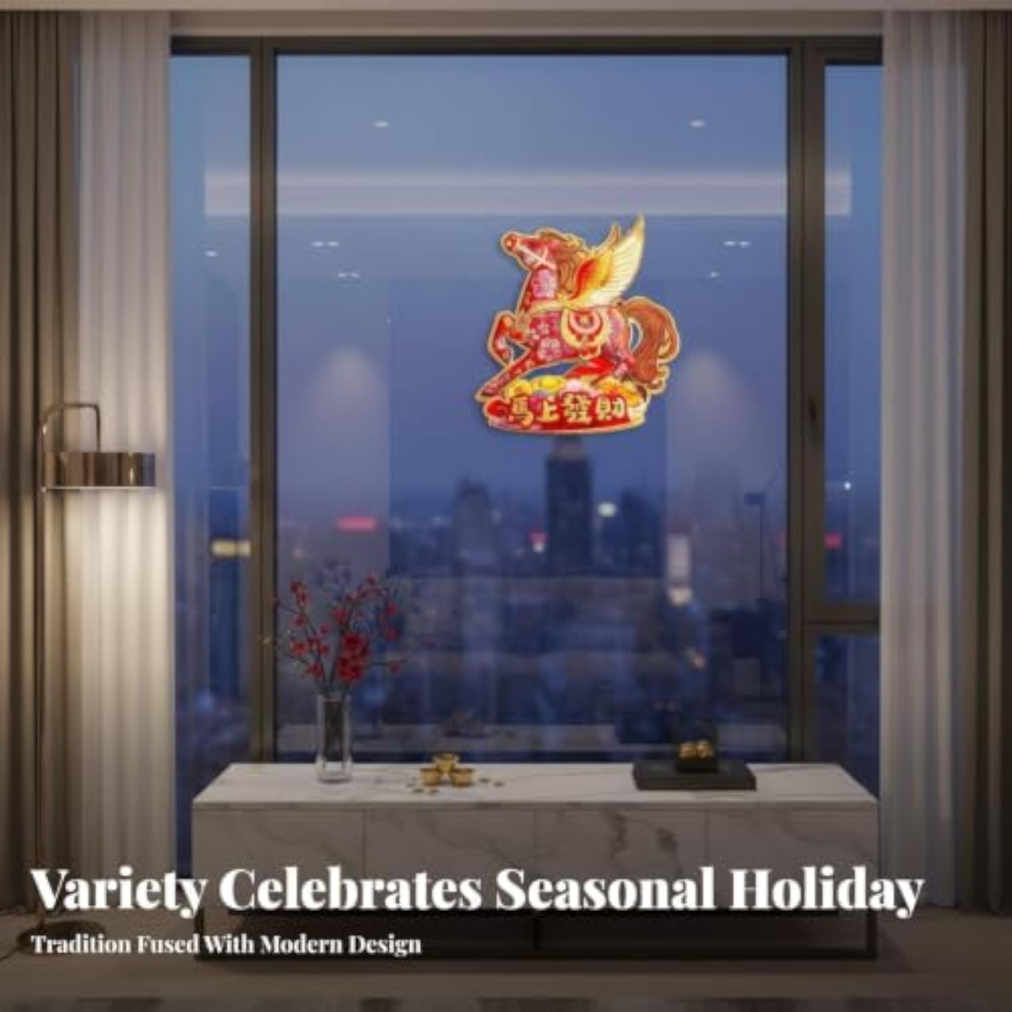 2026 Zodiac Door Blessing Sticker, New Year Decor