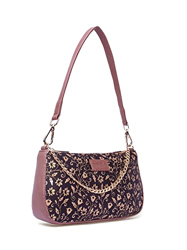 Image of ZOUK Women's Handcrafted Vegan Leather Casual Mini Shoulder Bag