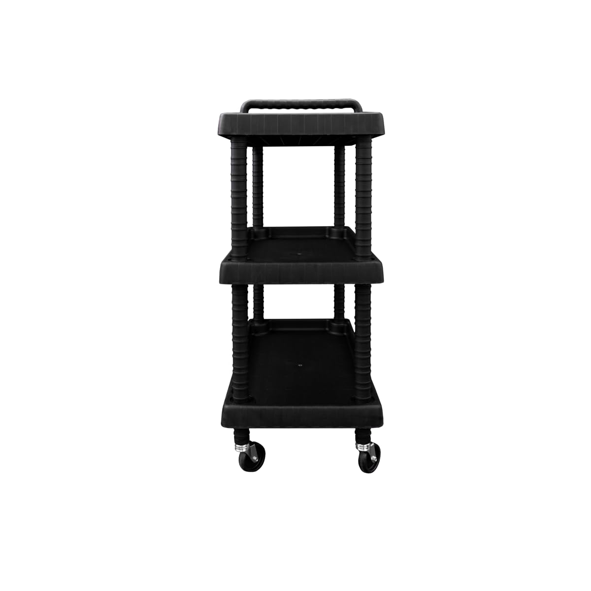 INTEC - Chariot de Rangement 3 Étagères Porte-Outils - Desserte à Roulettes Charge max 120 kg
