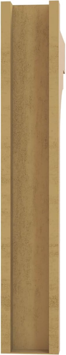 Ekena Millwork 6"W x 28"D x 36"H Funston Block Rough Cedar Woodgrain TimberThane Outlooker, Primed Tan