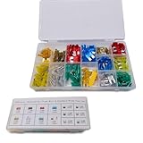 AWGUKA 220 PCS Automotive Blade Fuse Classification Combination Set, Color Coded Amp Marking Fuses, Vehicle Line Protector Replacement Accessories, Universal for Most Cars Trucks (Multicolored)