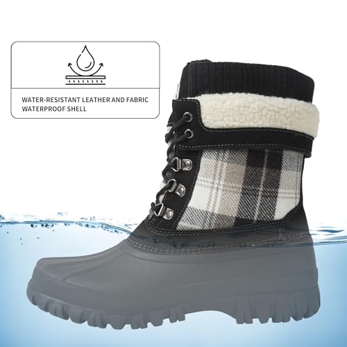 Womens Winter Snow Boots Waterproof Insulated Shell Duck Boots For Women Warm Boots Cold Weather3