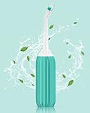 ELECTOMANIA ® 500ML Plastic Retractable Handheld Bidet Portable of Antislip, Bidet Angled Nozzle Spray with Travel Bag (Green)