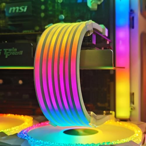 Genérico Cables RGB para PC,Tira De Luz LED De 5V - Cables de alimentación ARGB flexibles 30 cm,Para de Computadora, Placa Base, Ordenador de Sobremesa, Fuente de Alimentación y Decoración - imagen 2