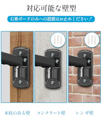 MOUNTUP PCモニターアーム 壁掛け 液晶ディスプレイアーム ガススプリング 13～32インチ対応 耐荷重1～8kg 壁掛アーム式 VESA75mm 100mm 上下左右角度調節 MU2003-07