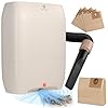 AIRTHEREAL T1 Plus Touchless Vacuum Automatic Dustpan with 6-Pack Disposable 4.7L Dust Bags, 3 Suction Modes, HEPA Filter, Ideal for Pet Owners, 20Kpa 1500 Watt Powerful Suction for Kitchen, Salon