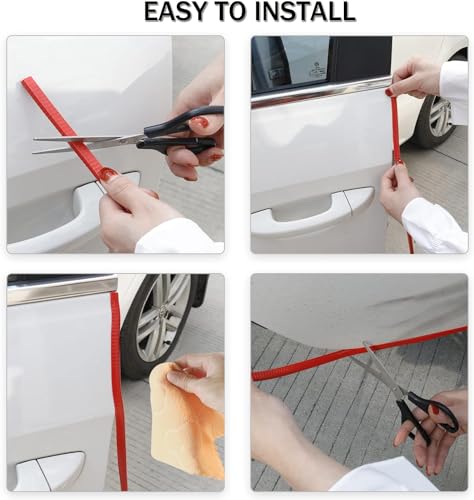 image for SINGARO 49Ft (15M) Car Door Edge Guard, No Glue Car Door Entry Guard P