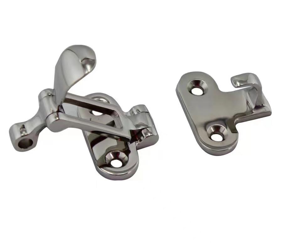 Fermoir de porte d'armoire en acier inoxydable robuste | Lot de 2