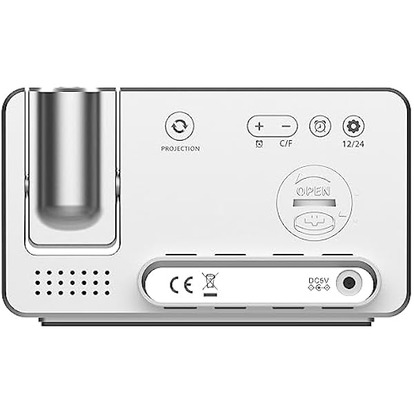 Technoline WT534 — будильник с проектором, радиочасы, проекция температуры и времени, серебристый