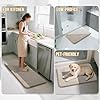 Yimobra Memory Foam Bath Mat, Super Soft Absorbent Bathroom Rug Non Slip 24x17 Inch, Quick Dry, Machine Washable Floor Carpet for Tub Shower, Home Decor Accessories, Beige #5