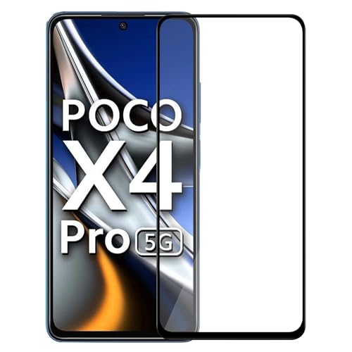 Image of Amazon Brand - Solimo Tempered Glass Screen Protector Compatible with Poco X4 Pro 5G Transparent Protective Film [Clear HD]