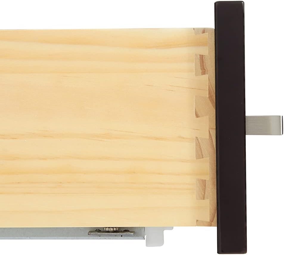 ARIEL Cambridge A043S-BC-ESP 42" Inch Single Solid Wood Espresso Bathroom Vanity Base Cabinet with 2 Soft-Closing Doors and 9 Self-Closing Drawers