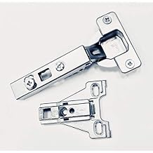 Hettich Euro 110 Full Overlay Hinge & 4.5 mm Face Frame Plate Combo 110 Degree Hinge w/4.5 mm Plate