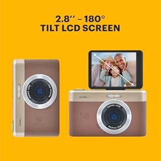 KODAK Pixpro C1 - Fotocamera digitale ultra compatta | 13MP BSI CMOS, zoom 4X, schermo LCD da 2,8", flash LED, marrone