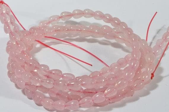Perles de quartz rose naturel de qualité supérieure en forme de goutte pour joaillerie fine