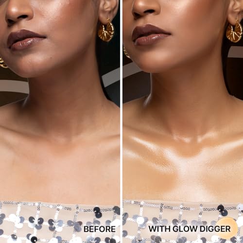 Image of Sotrue Glow Digger Body Glow Spray | Pearlescent Gold Shimmer Mist for Radiant Skin | Lightweight, Waterproof & Non-Greasy Body Highlighter | Hydrating Body Makeup for Women (Pack of 2)