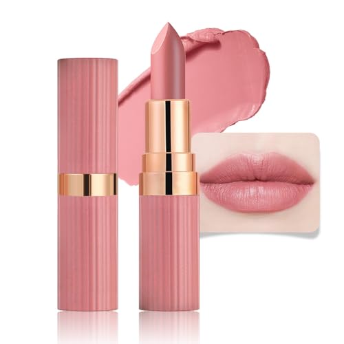 CAKAILA Nude Lip Stick,Matte Cream Lipstick Set for Women,Long Lasting Waterproof Smudge Proof