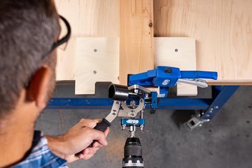 Image of Kreg MortiseMate Loose Tenon Jig - Drill Jig for Woodworking - For Loose Tenon Joinery - Fits Workpieces 1 /2 inch to 1 1 /2 inch Thick