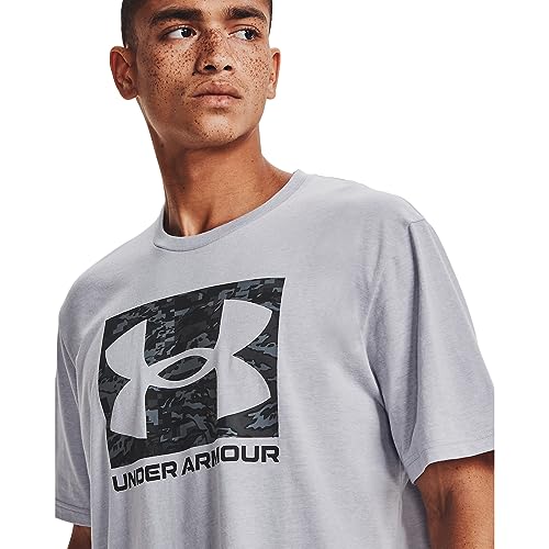 Image of Under Armour Men's Ua ABC Camo Boxed Logo Short Sleeve Short Sleeve Chart