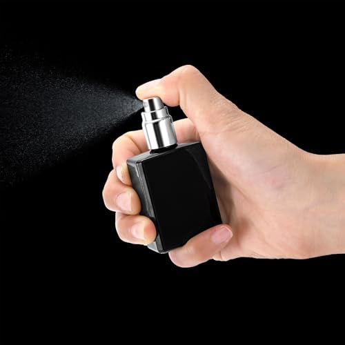 Foraineam Lot de 18 flacons vaporisateurs de parfum en verre noir de 15 ml avec compte-gouttes et entonnoirs rechargeables – vue 7