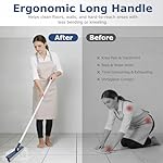 Grout Brush with Long Handle, Grout Cleaner Brush for Tile Floors, Stiff Bristles for Crevice, Tile Line, Shower, Kitchen, Bathroom - Image 4