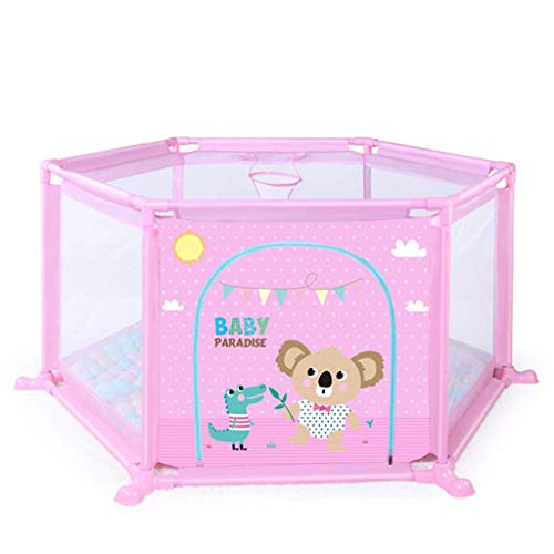 BGMKE Clôture de Jeu pour Enfants Parc pour bébé Centre d'activités pour Tout-Petits Portable pour Enfants Enfants Mesh Respirant Facile à Installer et à Transporter Cover