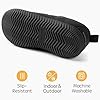 RockDove Men's Breathable Mesh Memory Foam Slipper with Nonslip Sole, Size 9 UK Men, Black #5