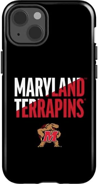 Skinit Impact Phone Case Compatible with iPhone 14 - Officially Licensed University of Maryland Collegiate Text Design