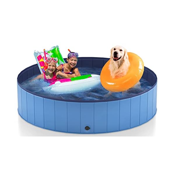 Heeyoo-63-Foldable-Dog-Pool-for-Large-Dogs-Portable-Hard-Plastic-PVC-Pet-Bathing-Tub-Outdoor-Collapsible-Swimming-Pool-for-Pets-Dogs-and-Cats-63-x-12-Inches Heeyoo 63″ Foldable Dog Pool - Portable and Durable Pet Bathing Tub
