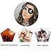 12 Pcs Eye Patch for Adults and Kids, Pirate Medical Eye Patch with 12 Pcs Gold Earring, 3D Eye Patch for Halloween Pirate Costume Party