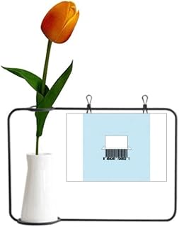 Barcode Cutting Paper Crushing Tulip Artificial Flower Vase Decoration Card