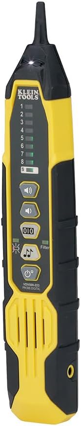 Klein Tools VDV500-223 Wire Tracer Digital Probe with LED Work Light for Ethernet, Internet, Telephone, Speaker, Coax, Video, and Data Cables RJ45, RJ11, RJ12