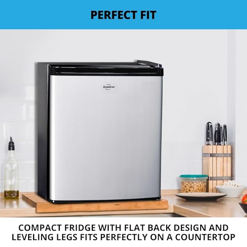 Koolatron 12V / 110V Refrigerator - Mini Fridge for Trucks Cool Storage for Kitchen Bedroom Office Camping Dorms Compact Free Standing Petits réfrigérateurs for Apartment 1.7 cu.ft - Black by Koolatron - Image 3