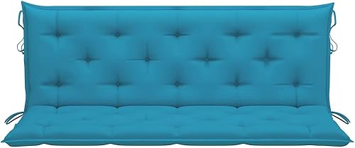 Miniatura 3 de Cojín antideslizante para patio, silla de columpio, cojín para columpio, color azul claro, tela 59.1 para jardín, patio, cocina, junto a la piscina,