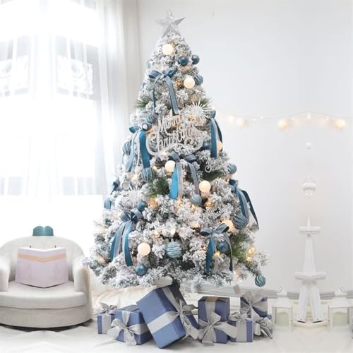 OUETSU(オウエツ) クリスマスツリー 180cm ブルー 雪化粧 の商品画像 4