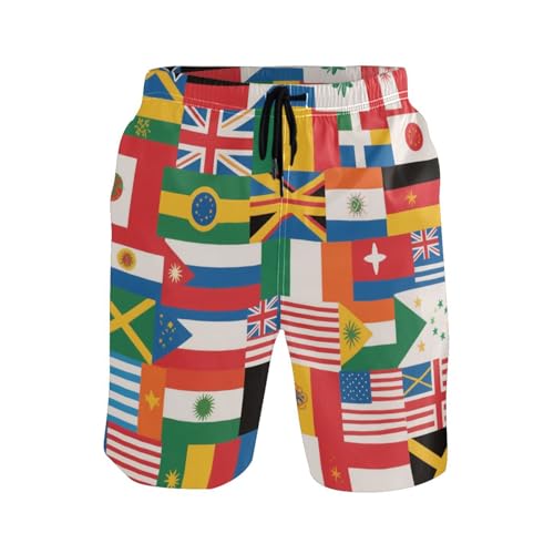 Short de bain coloré séchage rapide doublé pour la plage et le running