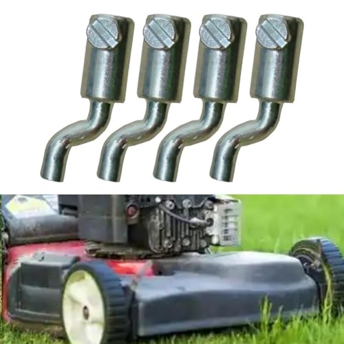 Metal Dogleg Z-Style Cable End Single Hole Fixing Lawn Mower Throttle Control Cable Connector 2mm Cable Diameter Replacement Part for Garden Equipment Outdoor Power Tools 4-Piece Set(4pcs) - Thumbnail 3
