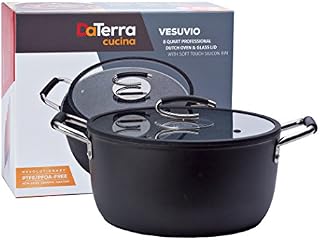 Vesuvio 8 Quart Nonstick Dutch Oven :: Nontoxic Ceramic Coated Stock Pot