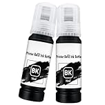 AUNEK Printer Refill Ink Kit, Universal Bulk Refillable Ink for Continuous Ink Supply, Compatible with Epson, Canon, Dell, HP, Lexmark, Kodak, Xerox Printers (Black)
