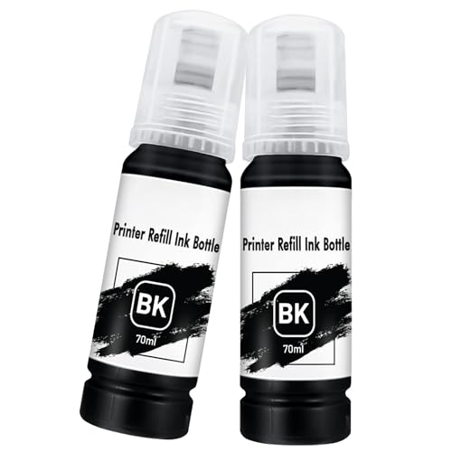 AUNEK Printer Refill Ink Kit, Universal Bulk Refillable Ink for Ink Cartridges and Continuous Ink Supply Systems, Compatible with Epson, Canon, Dell, HP, Lexmark, Kodak, Xerox Printers (Black)