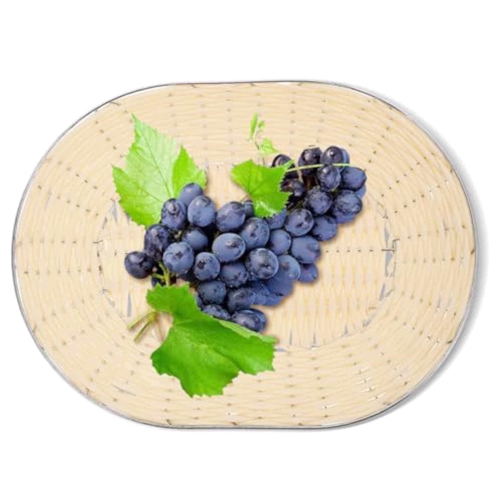 Woven Fruit Tray Bread Basket for Snacks Display