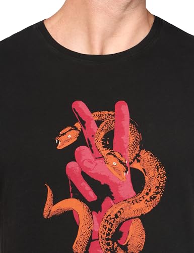 John Varvatos Men's Peace Snake Tee2