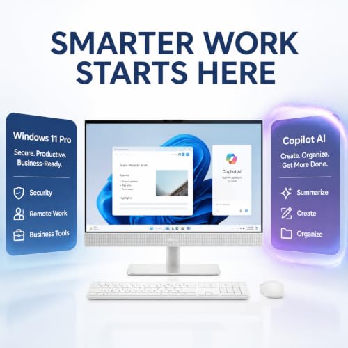 Image of Dell 24 All in One Touchscreen Desktop, Intel Ultra 7 355, 16GB RAM 1TB SSD