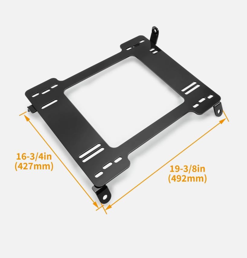 2 X Racing Seats Base Mounting Brackets Rail Track EG CX/DX/EX/Integra, Replacement for Civic OEM
