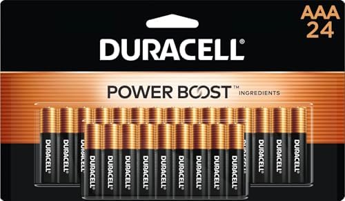 Duracell Coppertop AAA Batteries, 24 Count, 12-Year Shelf Life