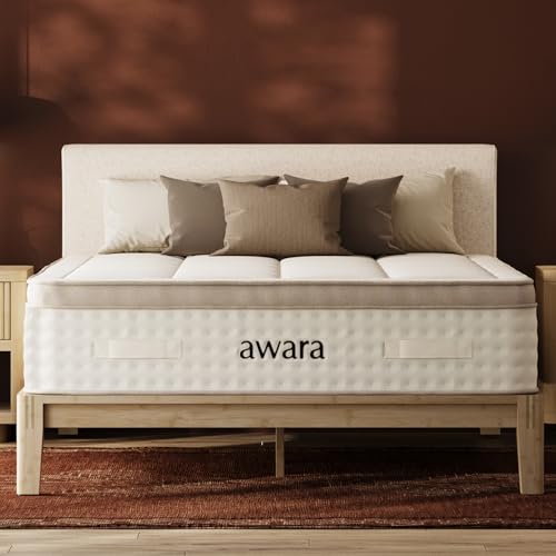 AWARA Premier Luxury Hybrid King Mattress 12 Inch - Certified
