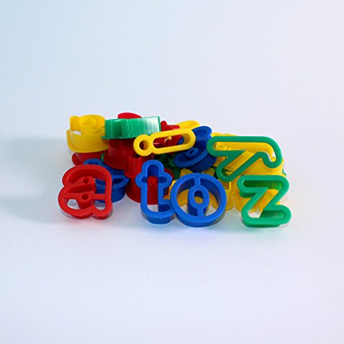Alphabet Lower Case Dough Cutters Letter A to Z Lowercase Plastic 26 Cutter
