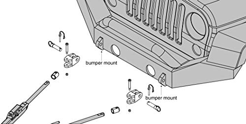 Roadmaster 035-1 Tow Bar Adapter For 1 Inch Bumper Mounts - One Pair #TOP4