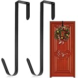 Eokeey Weihnachtskranz Aufhänger, 2 Stück Metall Kranzhaken für Weihnachtskränze, 31cm Kranz Aufhänger für Weihnachten Hochzeit Home Office Tür Dekor