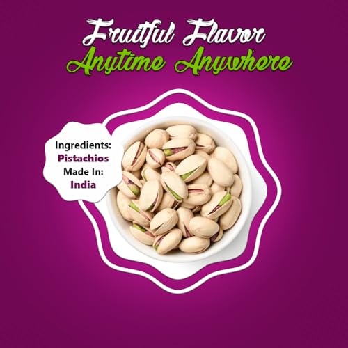 Image of YUM YUM Pistachios Roasted & Salted, Pista, 500g Jar, Rich In Protein, Phosphorus, & Dietary Fibre, Premium Nuts & Dry Fruits, Crunchy & Delicious Healthy Snack